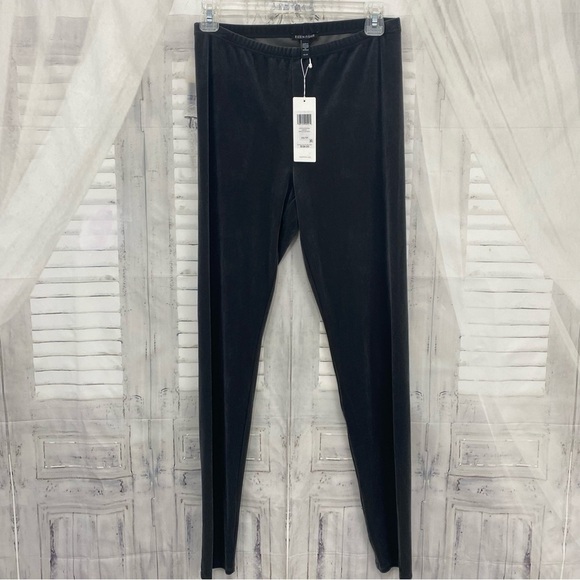 Eileen Fisher Size XS Gray Graphite Ankle Leggings Skinny Velvet Pull On NWT - Picture 5 of 9